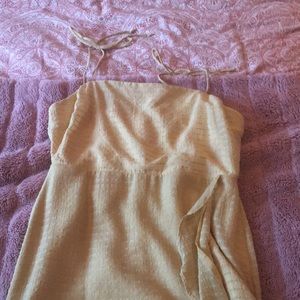 Super cute yellow mini dress!